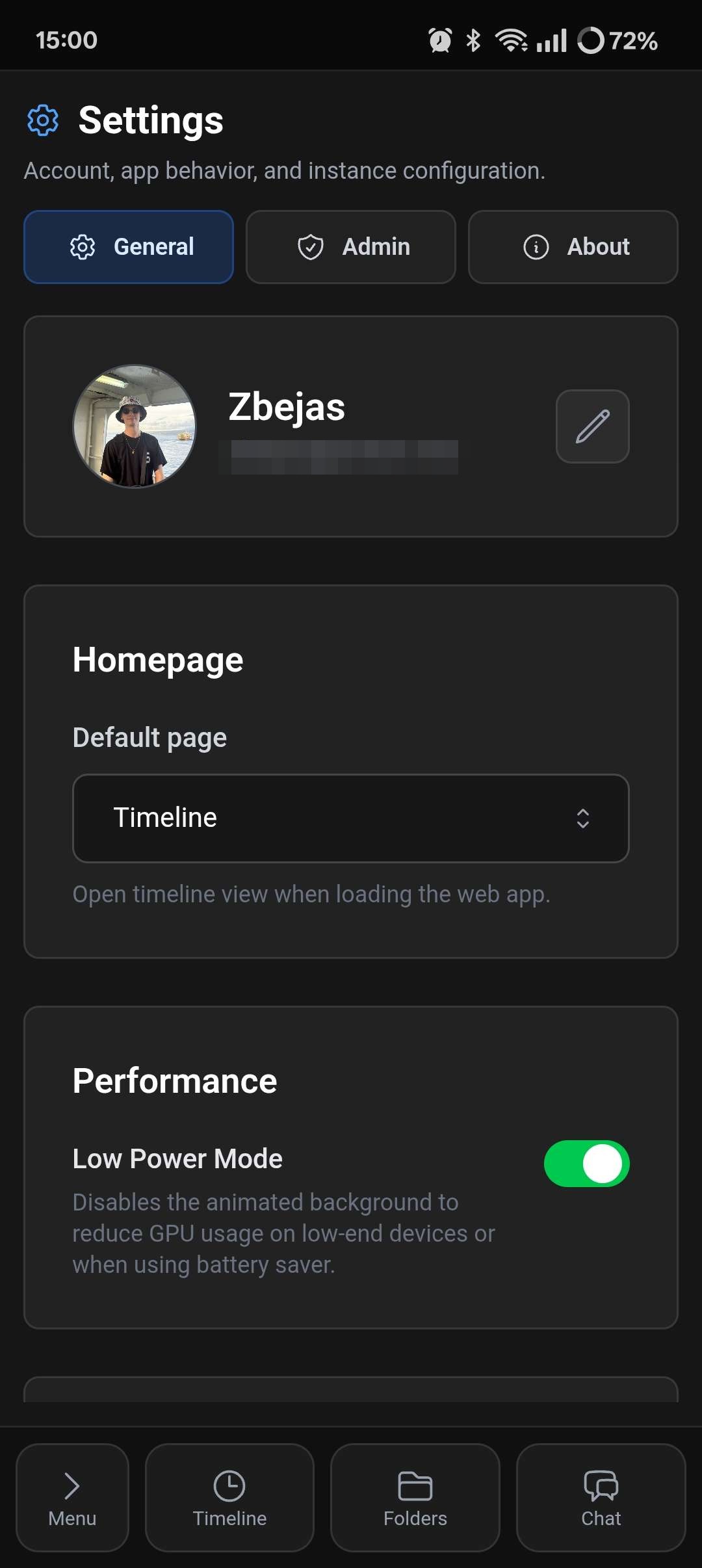 Nana phone general settings
